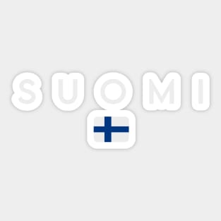 Finland flag, finnish flag Sticker